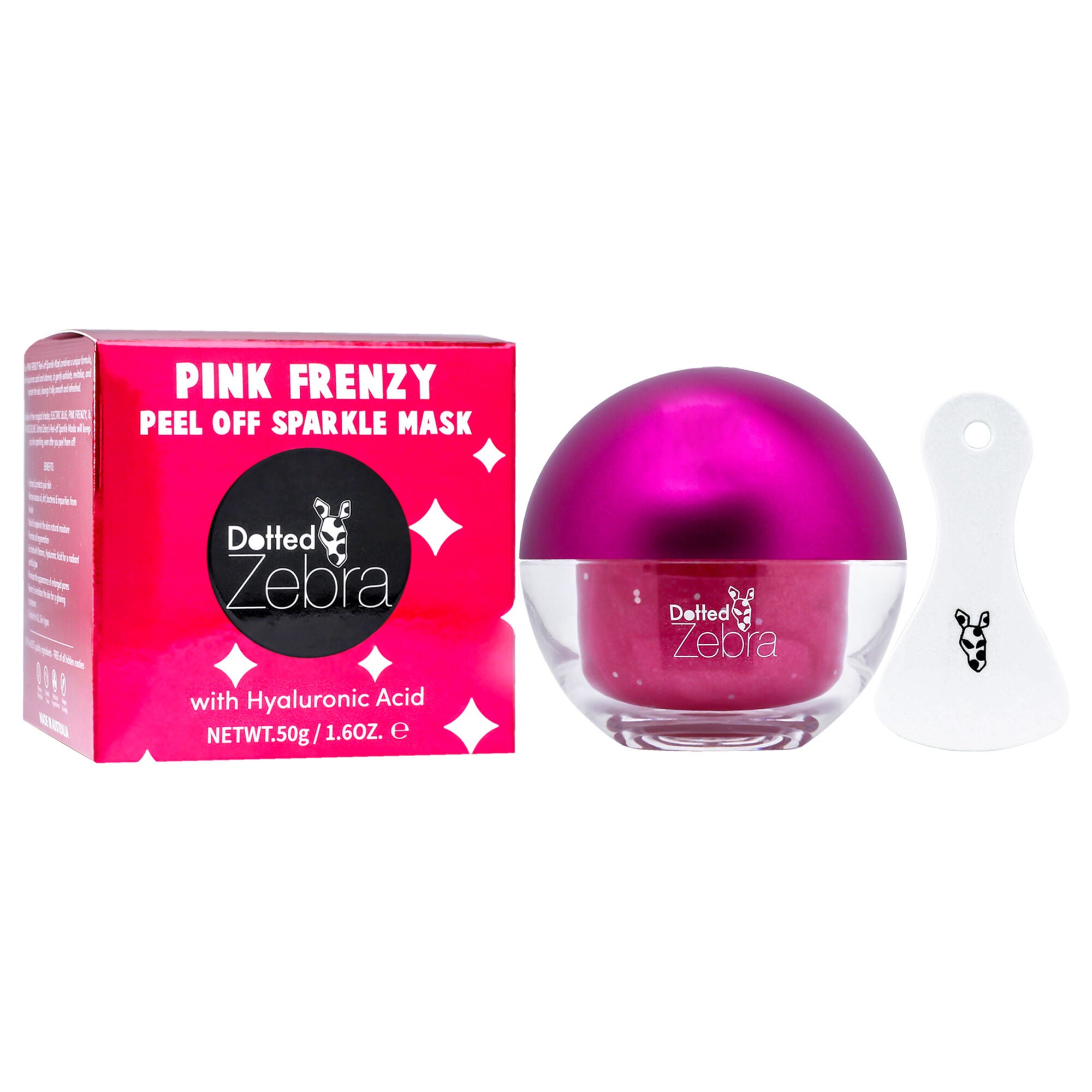 Peel Off Sparkle Mask - Pink Frenzy by Dotted Zebra for Women - 1.6 oz Mask, , alternate image number 6