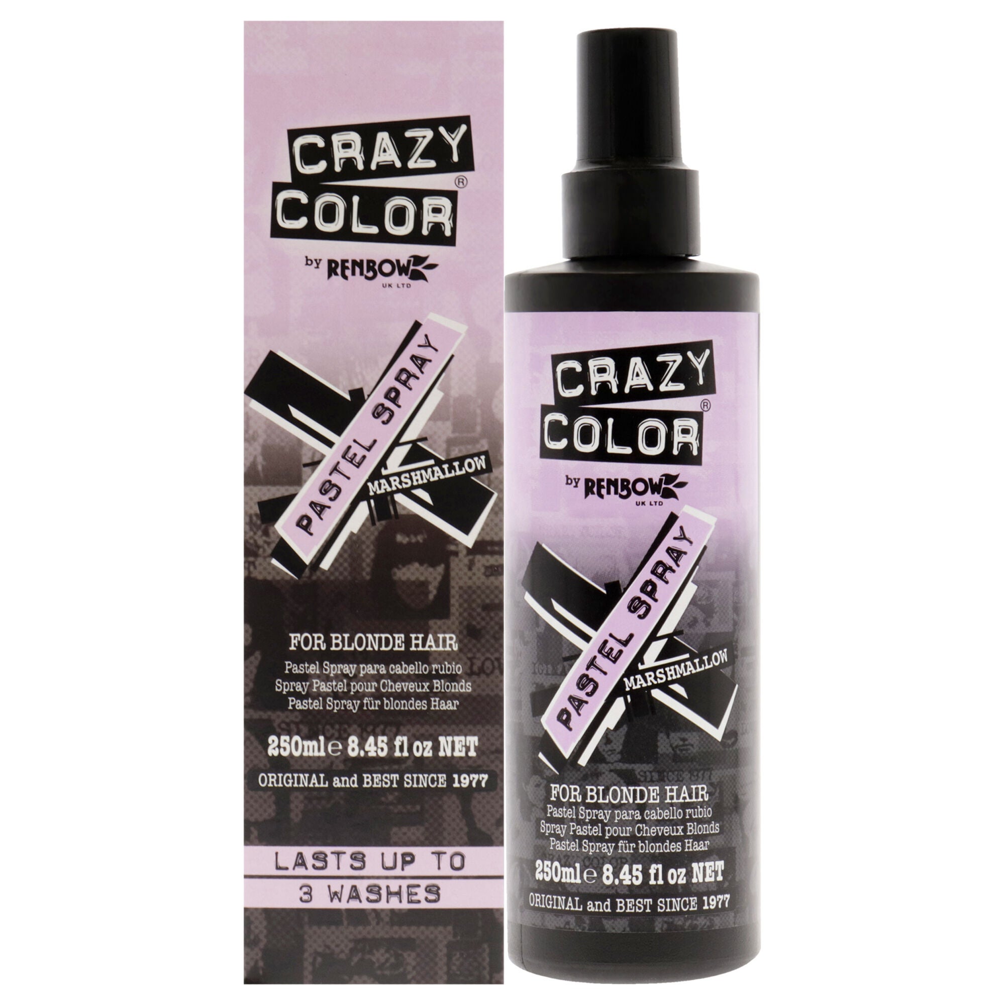 Pastel Spray - Marshmallow by Crazy Color for Women - 8.45 oz Hair Spray, See Description, hi-res image number 0
