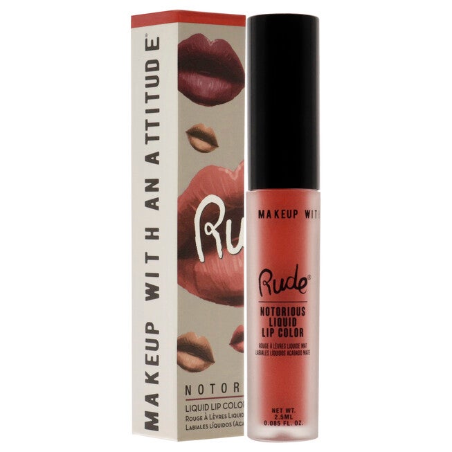 Notorious Rich Long Liquid Lip Color - Atomic Anger by Rude Cosmetics for Women - 0.1 oz Lip Color, See Description, alternate image number 2