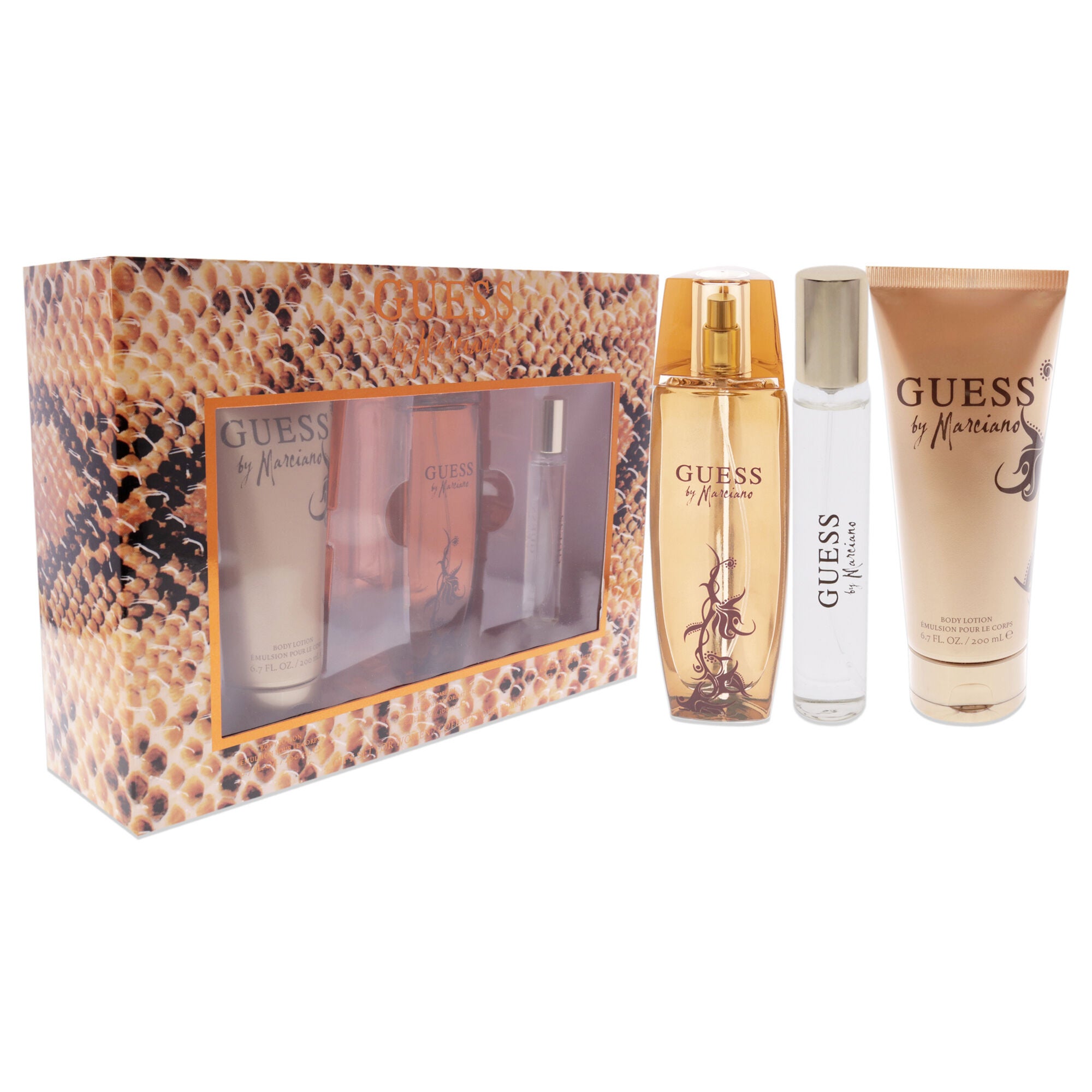 Guess By Marciano by Guess for Women - 3 Pc Gift Set 3.4oz EDP Spray, 0.5oz Travel Spray, 6.7oz Body Lotion, Clear, alternate image number 1