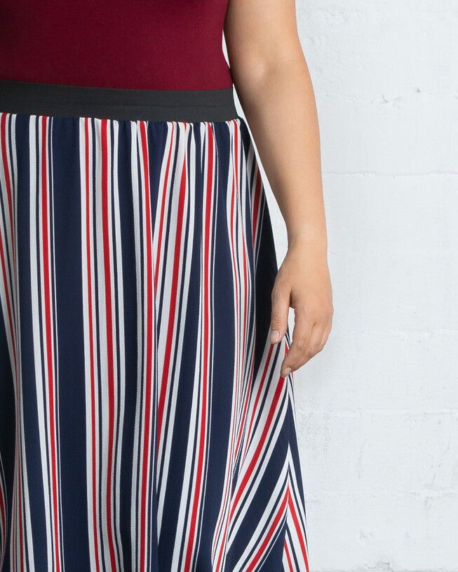 Boardwalk Bliss Skirt, Vintage Stripes, alternate image number null