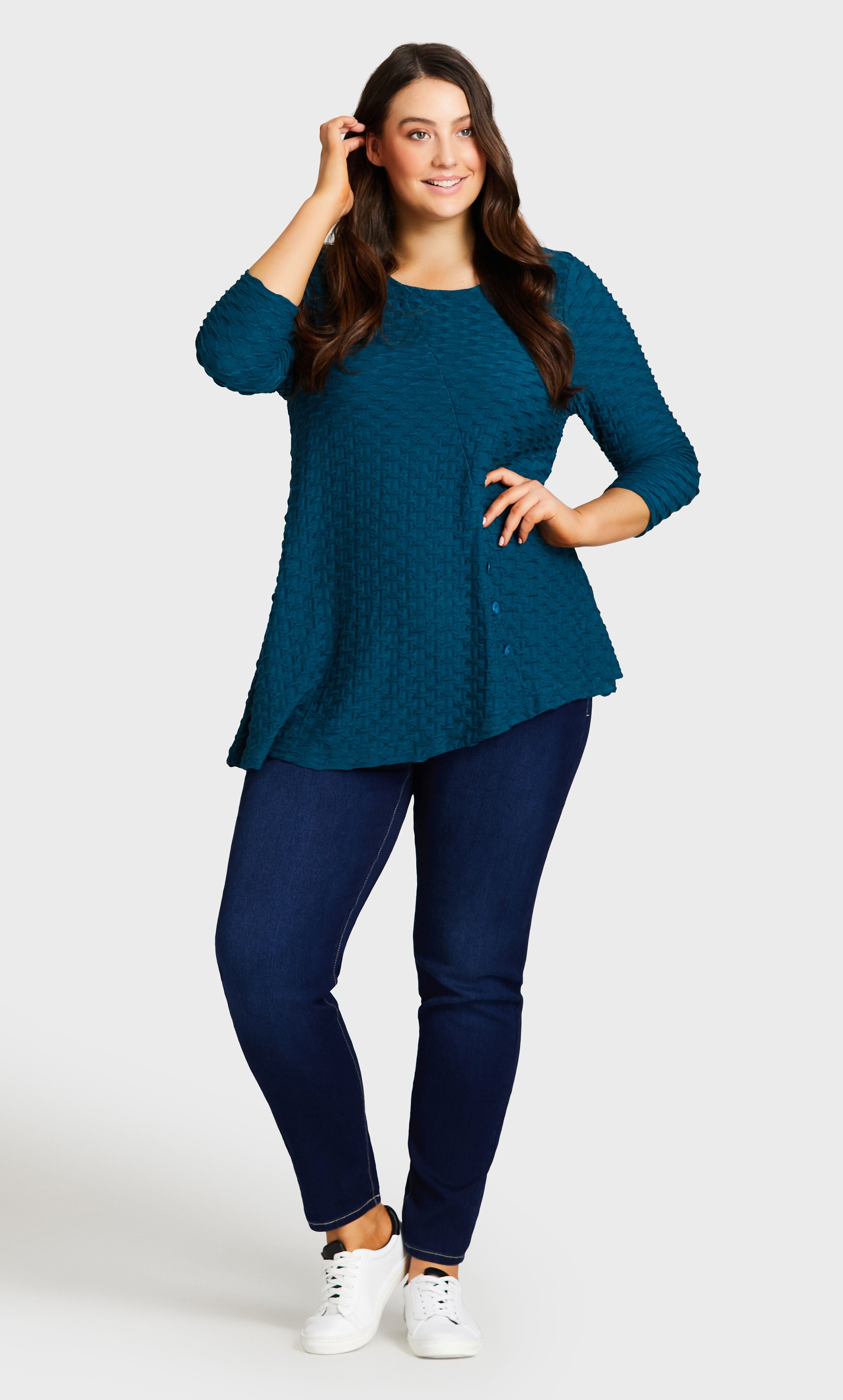 Butter Denim Pull-On Jean Dark Wash - tall, Blue, hi-res image number 0