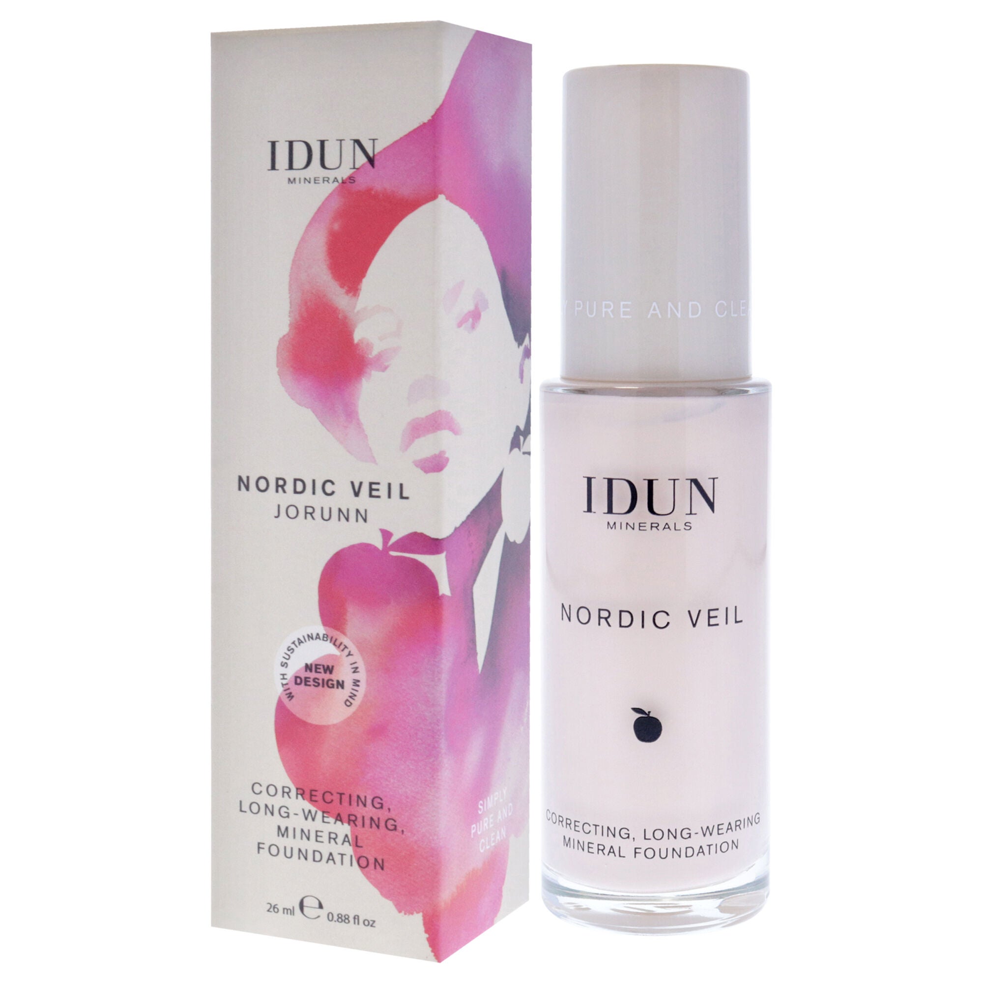 Nordic Veil Foundation - 301 Jorunn by Idun Minerals for Women - 0.88 oz Foundation, See Description, alternate image number 3