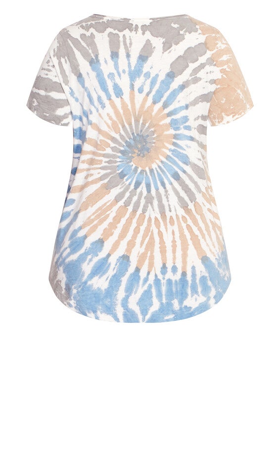 Miya Tie Dye Top - blue, , alternate image number 5