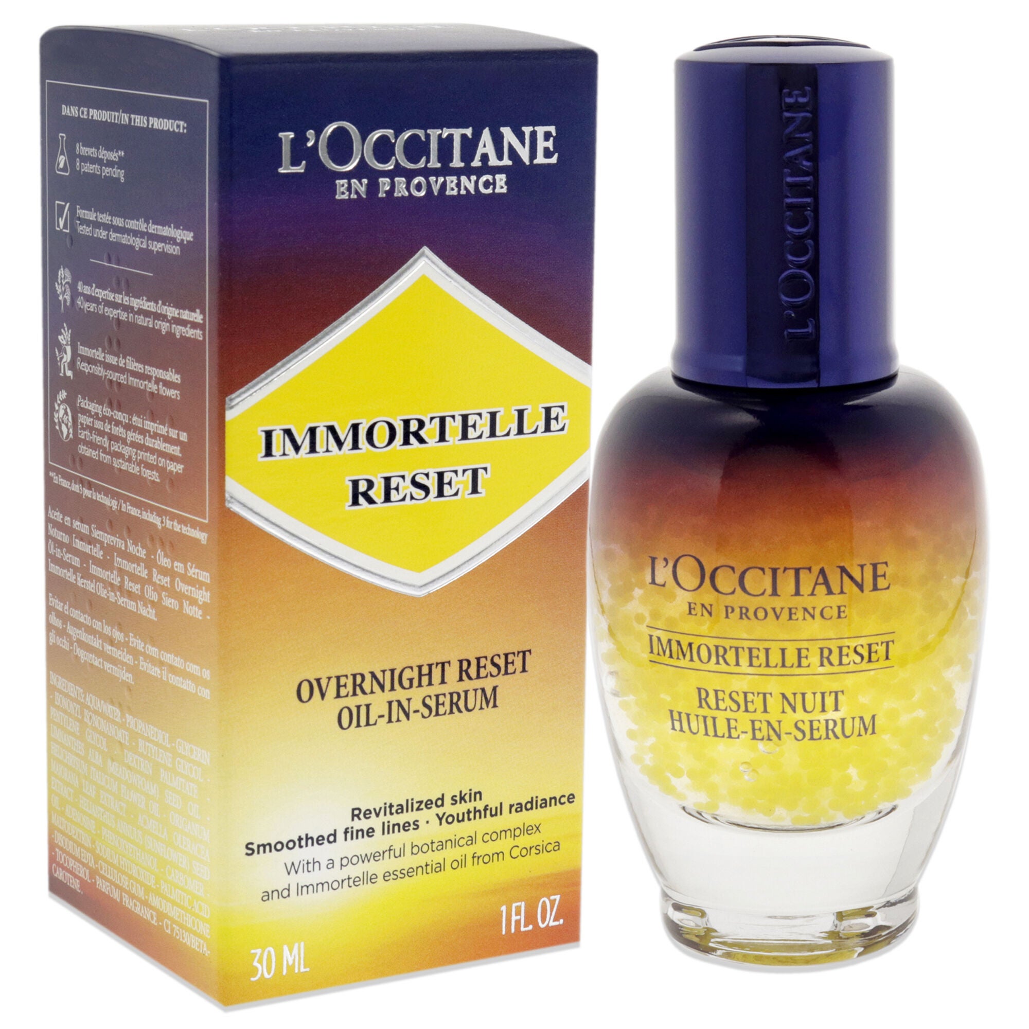 Immortelle Reset Overnight Oil-In Serum by LOccitane for Women - 1 oz Serum, See Description, alternate image number 1