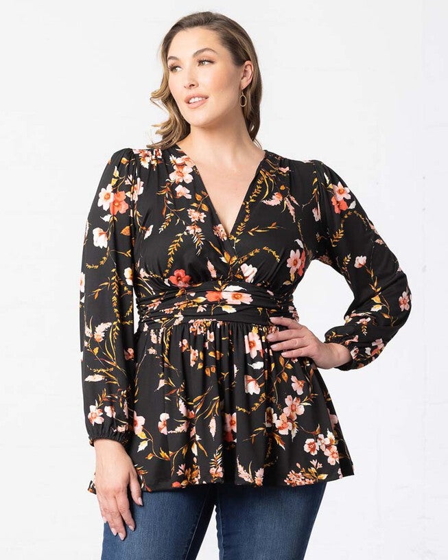 Leah Long Sleeve Tunic Top, , alternate image number 4