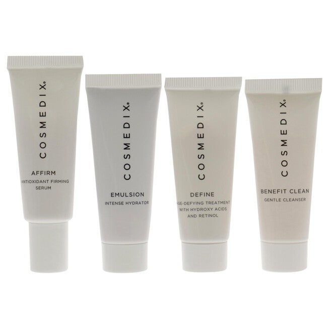 Normal Skin Essentials Kit by Cosmedix for Unisex - 4 Pc 0.5oz Benefit Clean, 0.5oz Affirm, 0.5oz Define, 0.5oz Emulsion, NA, alternate image number null