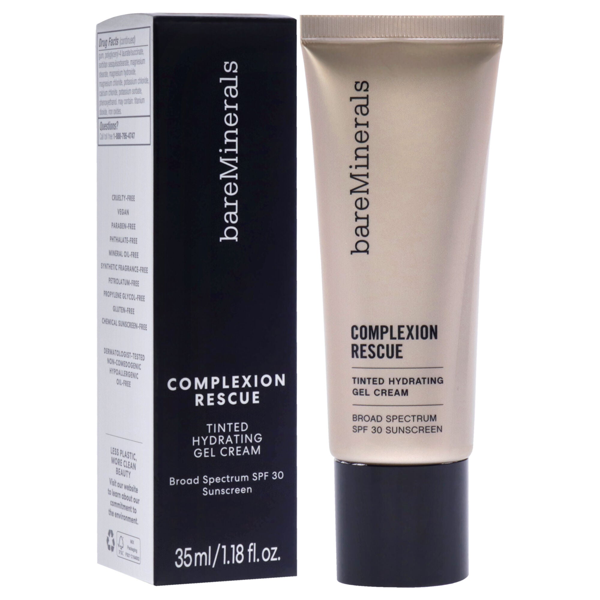 Complexion Rescue Tinted Hydrating Gel Cream SPF 30 - 08 Spice by bareMinerals for Women - 1.18 oz Foundation, , alternate image number 6