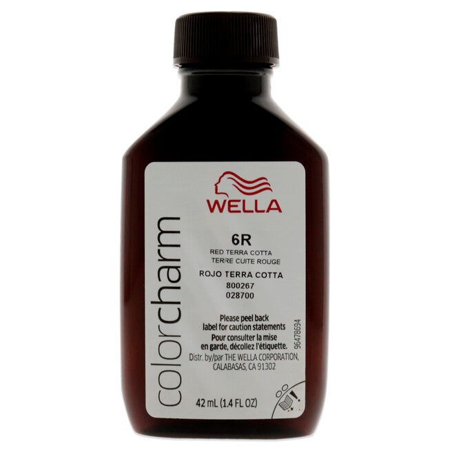 Color Charm Permanent Liquid Hair Color - 6R Red Terra Cotta by Wella for Unisex - 1.42 oz Hair Color, See Description, alternate image number 1