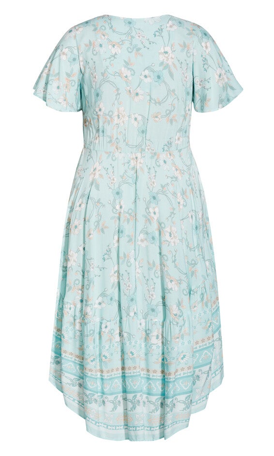 Spirited Floral Maxi Dress - sea foam, , alternate image number 4