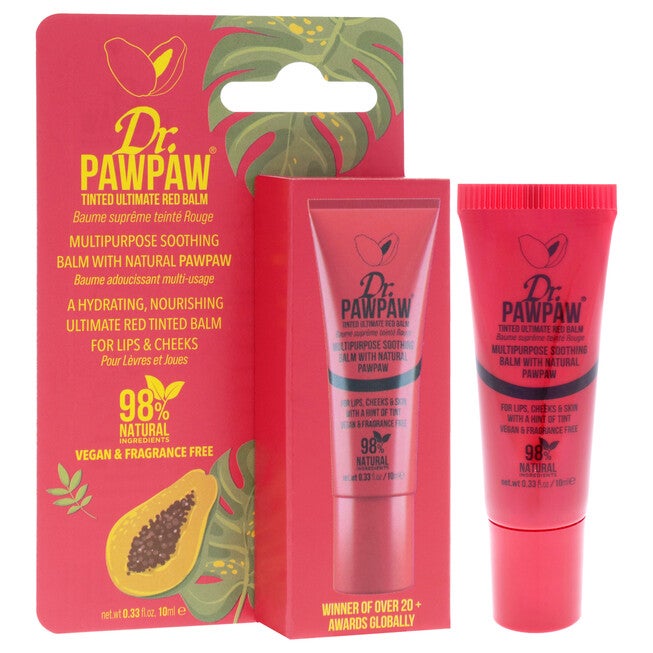 Multipurpose Tinted Balm - Ultimate Red by Dr. PawPaw for Women - 0.33 oz Makeup, See Description, alternate image number 1
