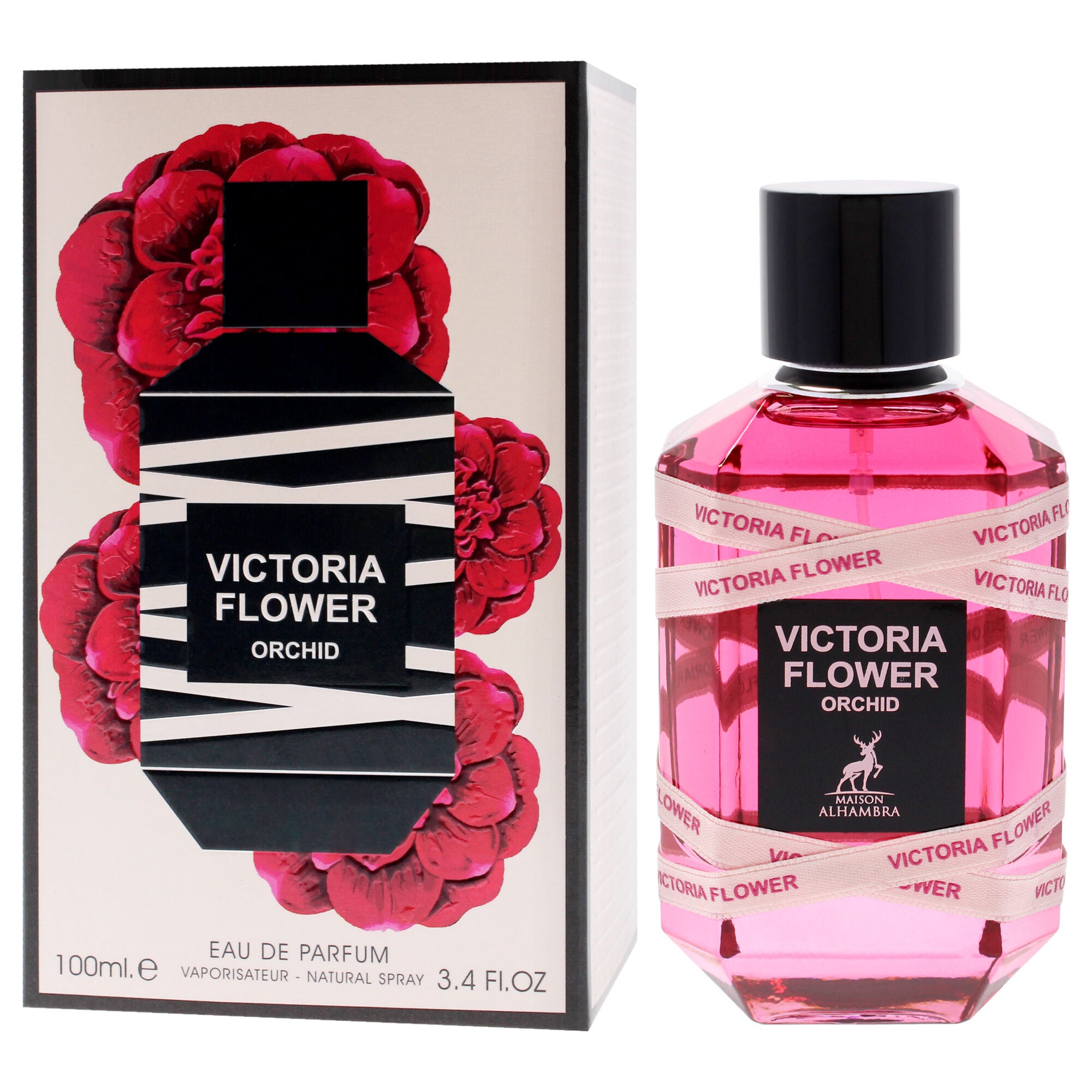 Victoria Flower - Orchid by Maison Alhambra for Women - 3.4 oz EDP Spray, Clear, alternate image number 3