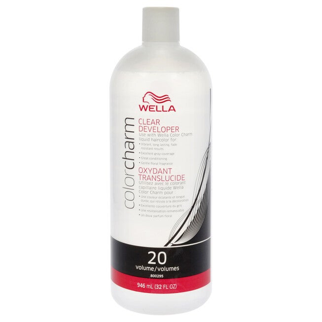 Color Charm 20 Volume Clear Developer by Wella for Unisex - 32 oz Lightener, NA, hi-res image number null