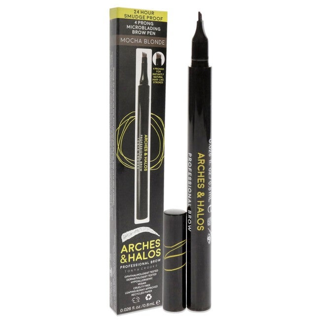 Microblading Brow Shaping Pen - Mocha Blonde by Arches and Halos for Women - 0.026 oz Eyebrow Pen, See Description, alternate image number 1