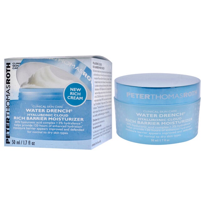 Water Drench Hyaluronic Cloud Rich Barrier Moisturizer by Peter Thomas Roth for Unisex - 1.7 oz Moisturizer, , alternate image number 7