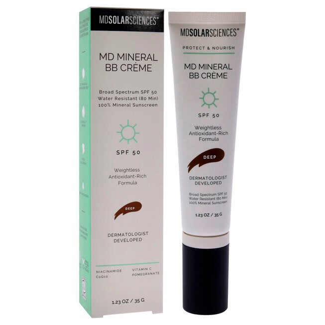 MD Mineral BB Cream SPF 50 - Deep by MDSolarSciences for Women - 1.23 oz Makeup, See Description, alternate image number 2