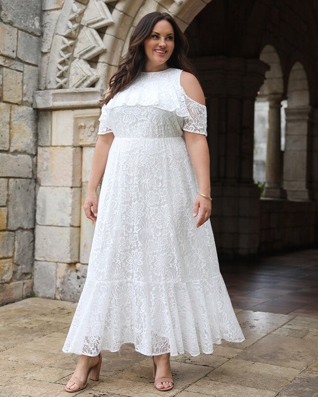 Savannah Lace Dress, WhiteIvory, hi-res image number null