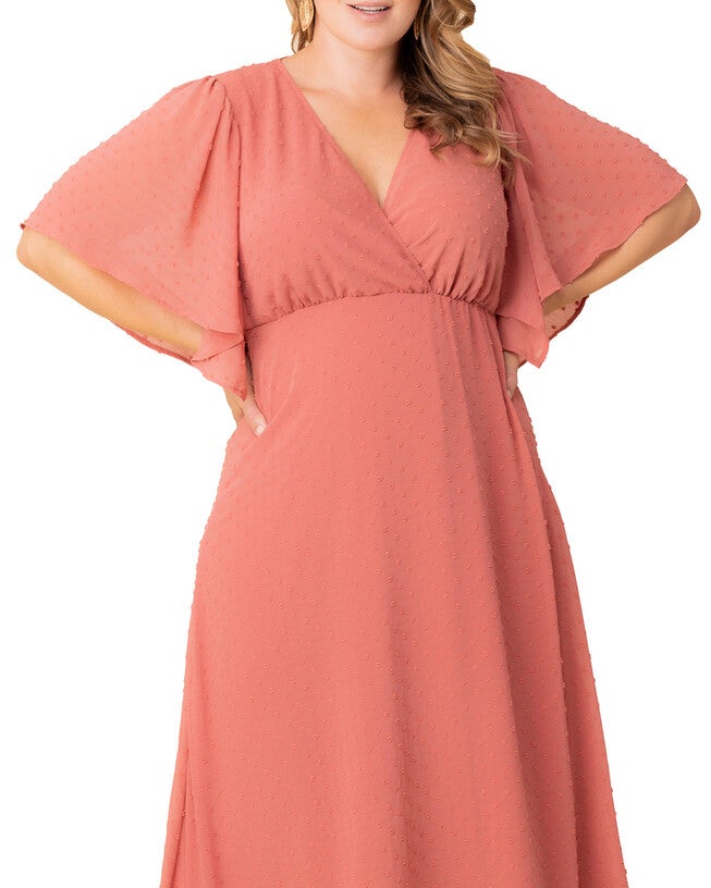 Carmella Evening Gown, PEACHY KEEN / Peach, alternate image number 2