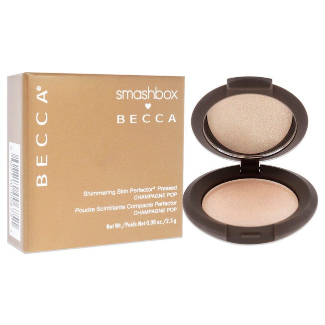 Becca Shimmering Skin Perfector Pressed Highlighter - Champagne Pop by SmashBox for Women - 0.08 oz Highlighter, See Description, alternate image number 2