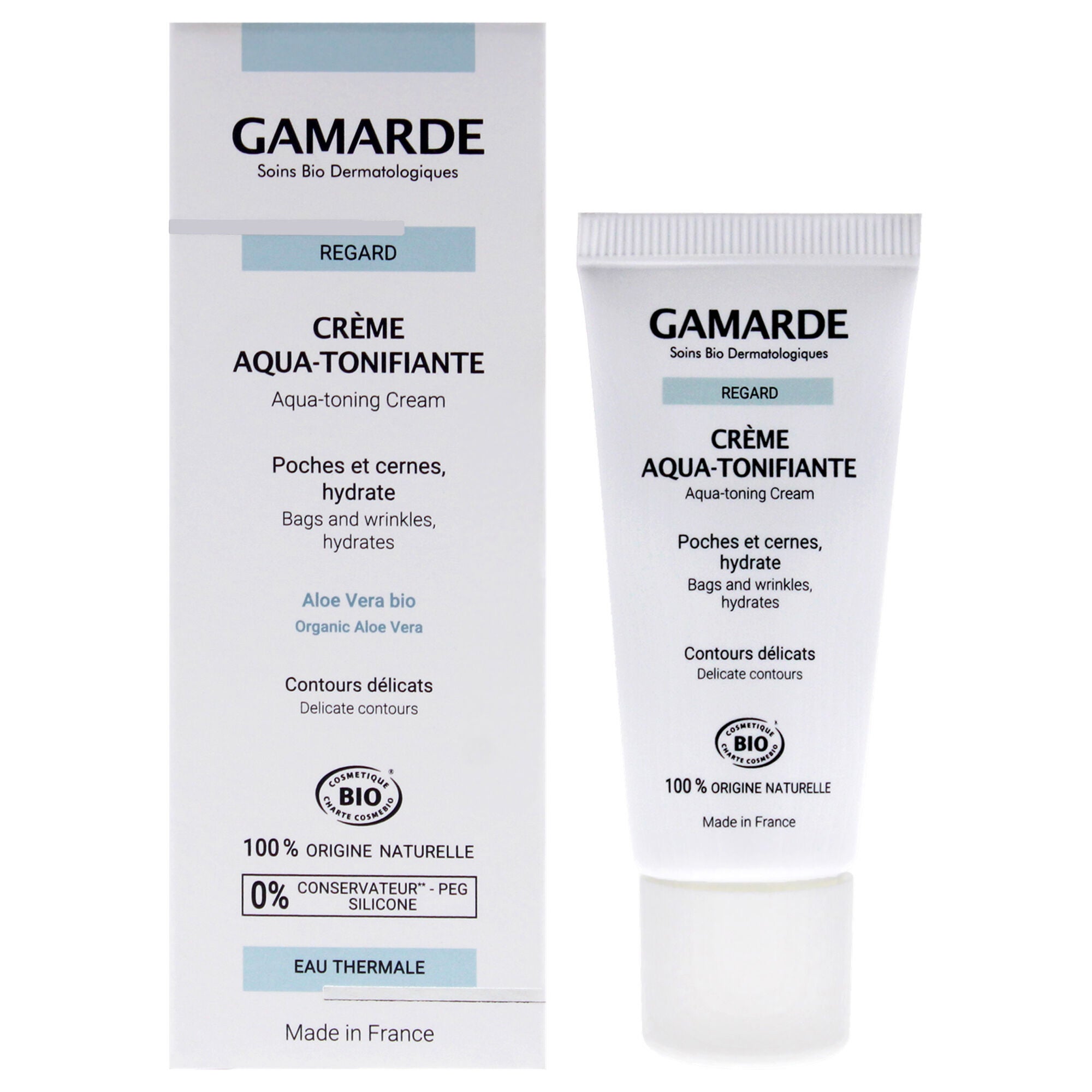 Aqua-Toning Cream Bag and Wrinkles Hydrates by Gamarde for Women - 0.67 oz Cream, See Description, hi-res image number 0