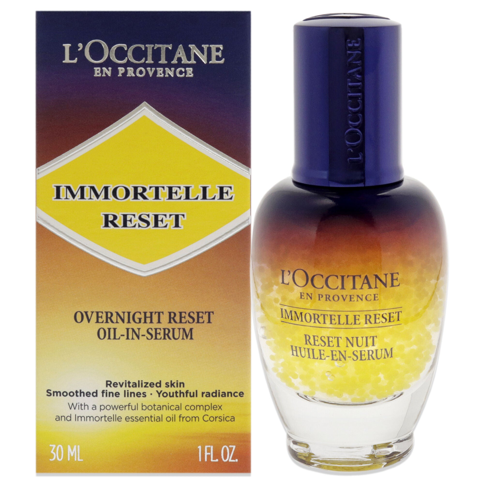 Immortelle Reset Overnight Oil-In Serum by LOccitane for Women - 1 oz Serum, See Description, hi-res image number 0