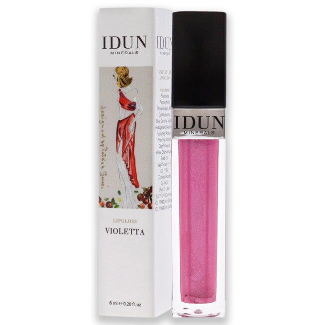 Lipgloss - 005 Violetta by Idun Minerals for Women - 0.2 oz Lip Gloss, , alternate image number 7