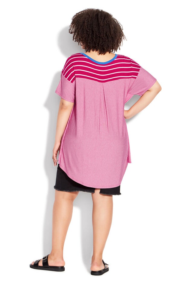 Jaycee Stripe Top - watermelon, , alternate image number 4