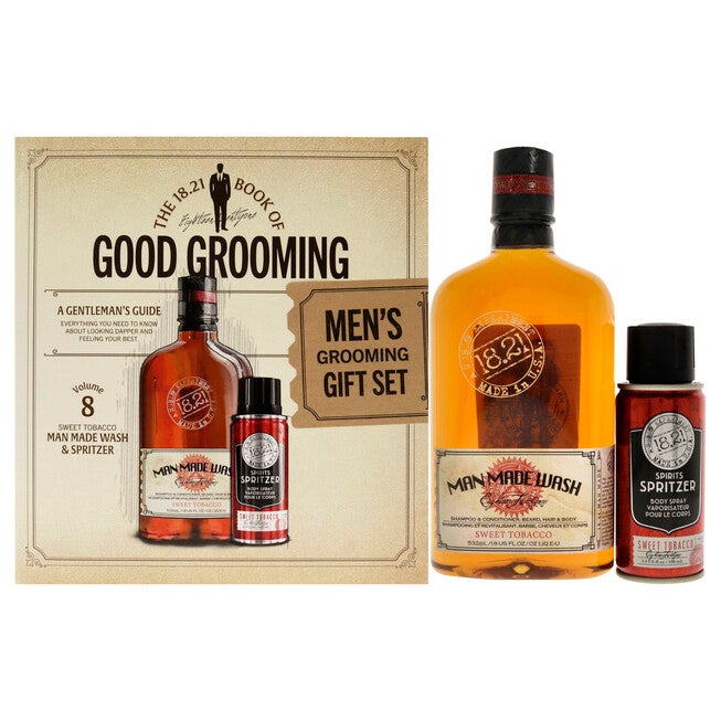 Book of Good Grooming Volume 8 Set - Sweet Tobacoo by 18.21 Man Made for Men - 2 Pc, See Description, hi-res image number 0