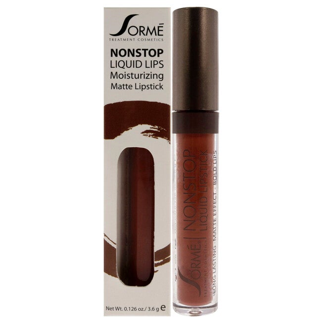 Nonstop Moisturizing Matte Liquid Lipstick - 270 Delight by Sorme Cosmetics for Women - 0.126 oz Lipstick, See Description, hi-res image number 0