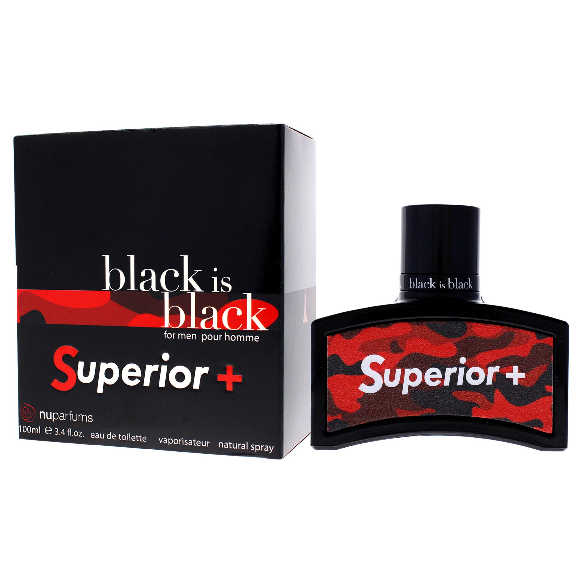 Black Is Black Superior by Nuparfums for Men - 3.4 oz EDT Spray, See Description, alternate image number 3