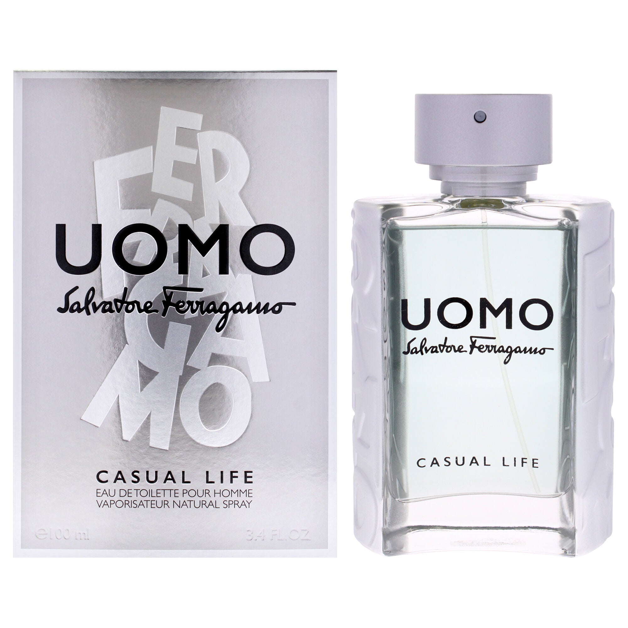 Uomo Casual Life by Salvatore Ferragamo for Men - 3.4 oz EDT Spray, See Description, hi-res image number 0