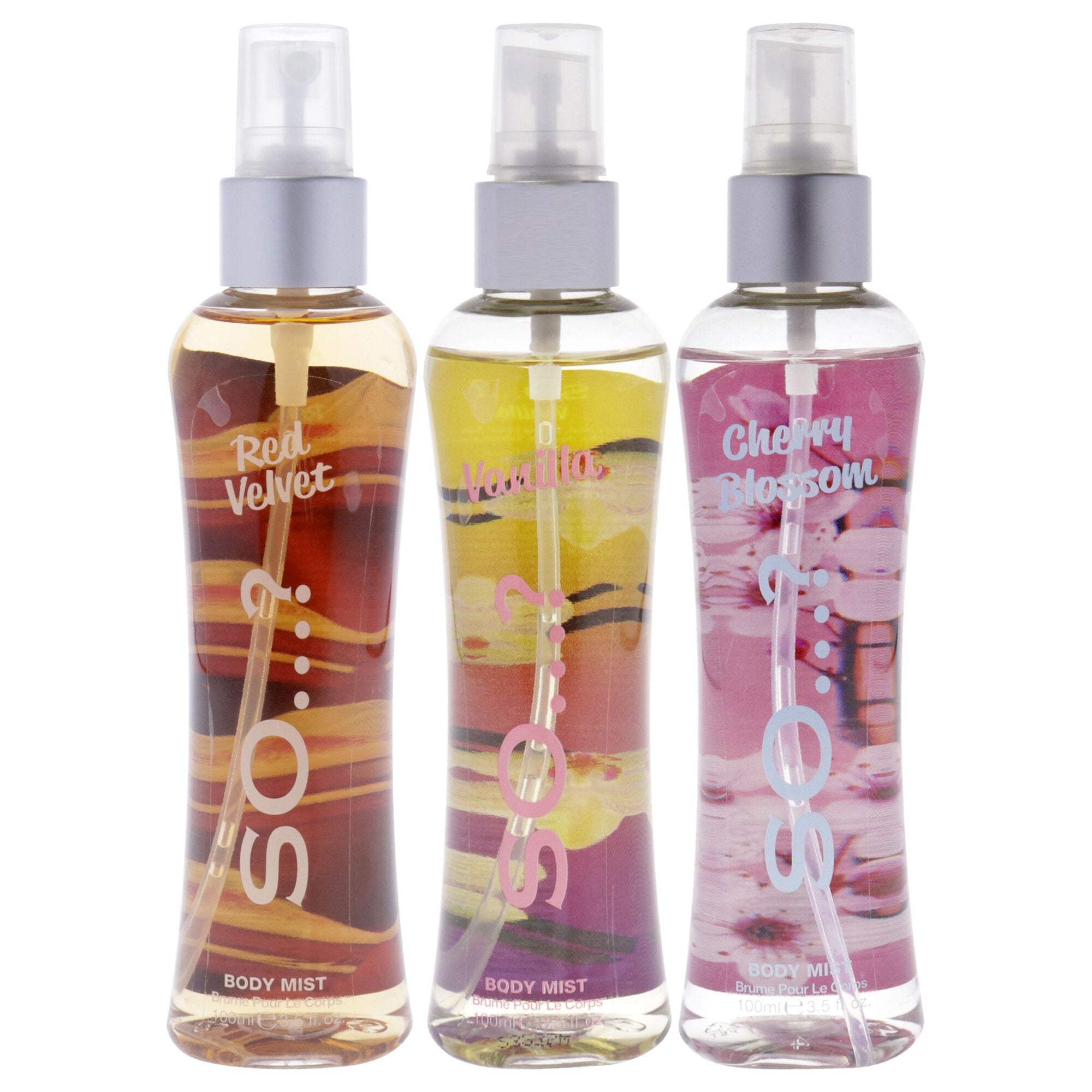 So Body Mist Set by So&hellip;? for Women - 3 Pc 3.5oz Body Mist - Red Velvet, 3.5oz Body Mist - Vanilla, 3.5oz Body Mist - Cherry Blossom, See Description, alternate image number 3