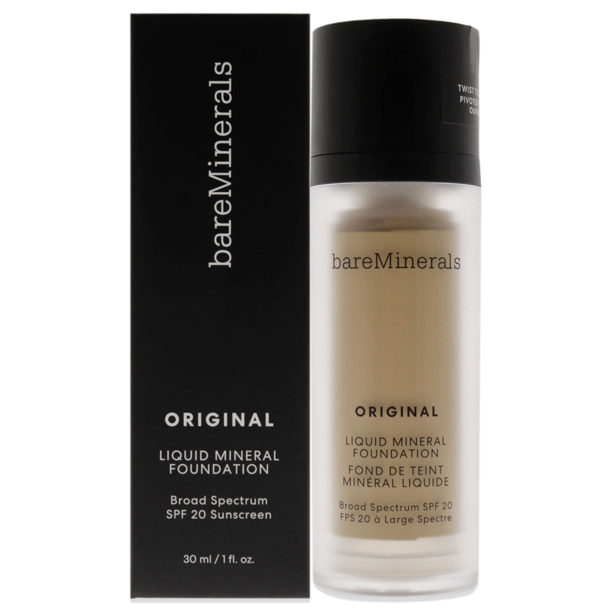 Original Liquid Mineral Foundation SPF 20 - 15 Neutral Medium by bareMinerals for Women - 1 oz Foundation, See Description, hi-res image number 0