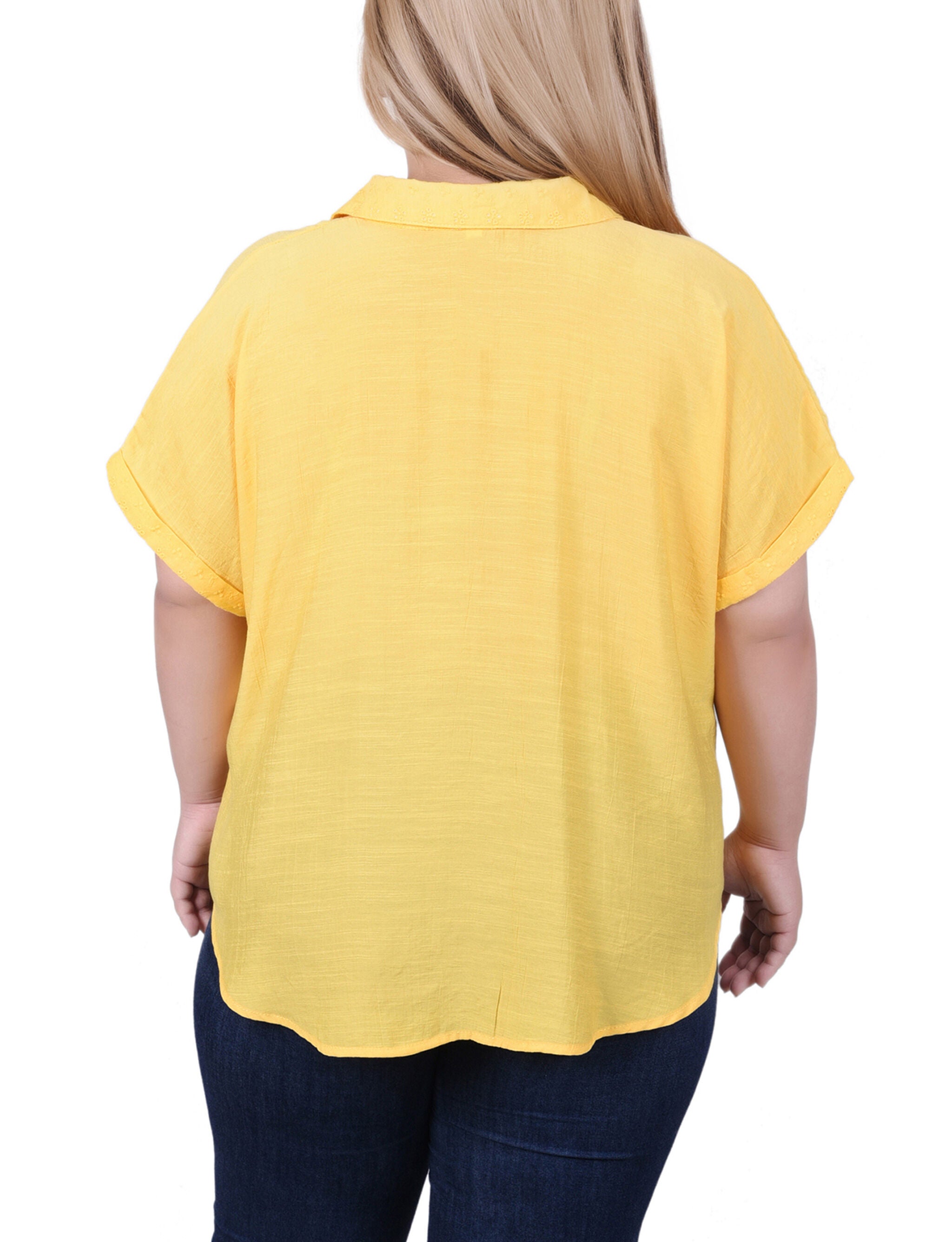 Short Extended Sleeve Blouse, , alternate image number 3