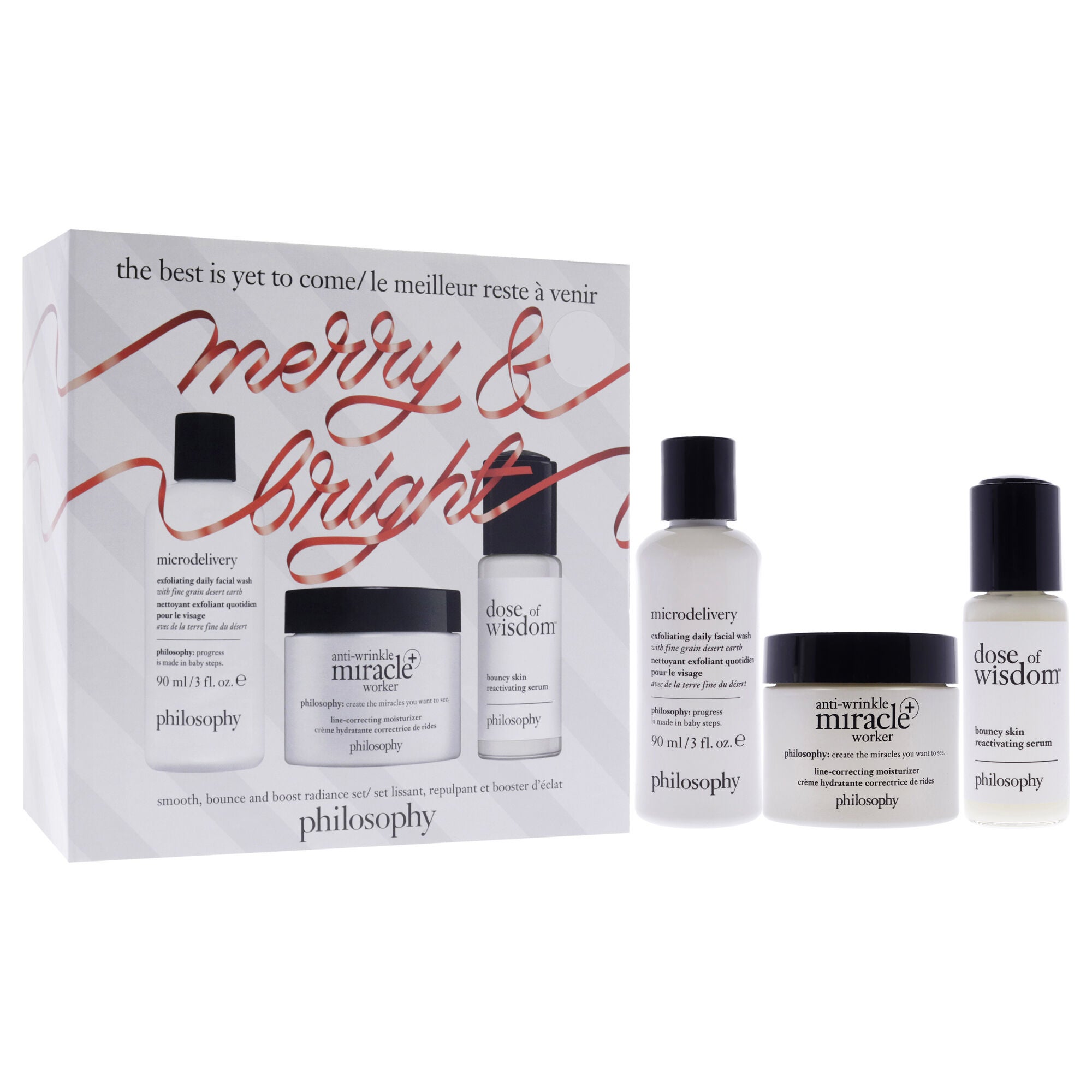 The Best Is Yet To Come Holiday Set by Philosophy for Unisex - 3 Pc Gift Set, See Description, alternate image number 1