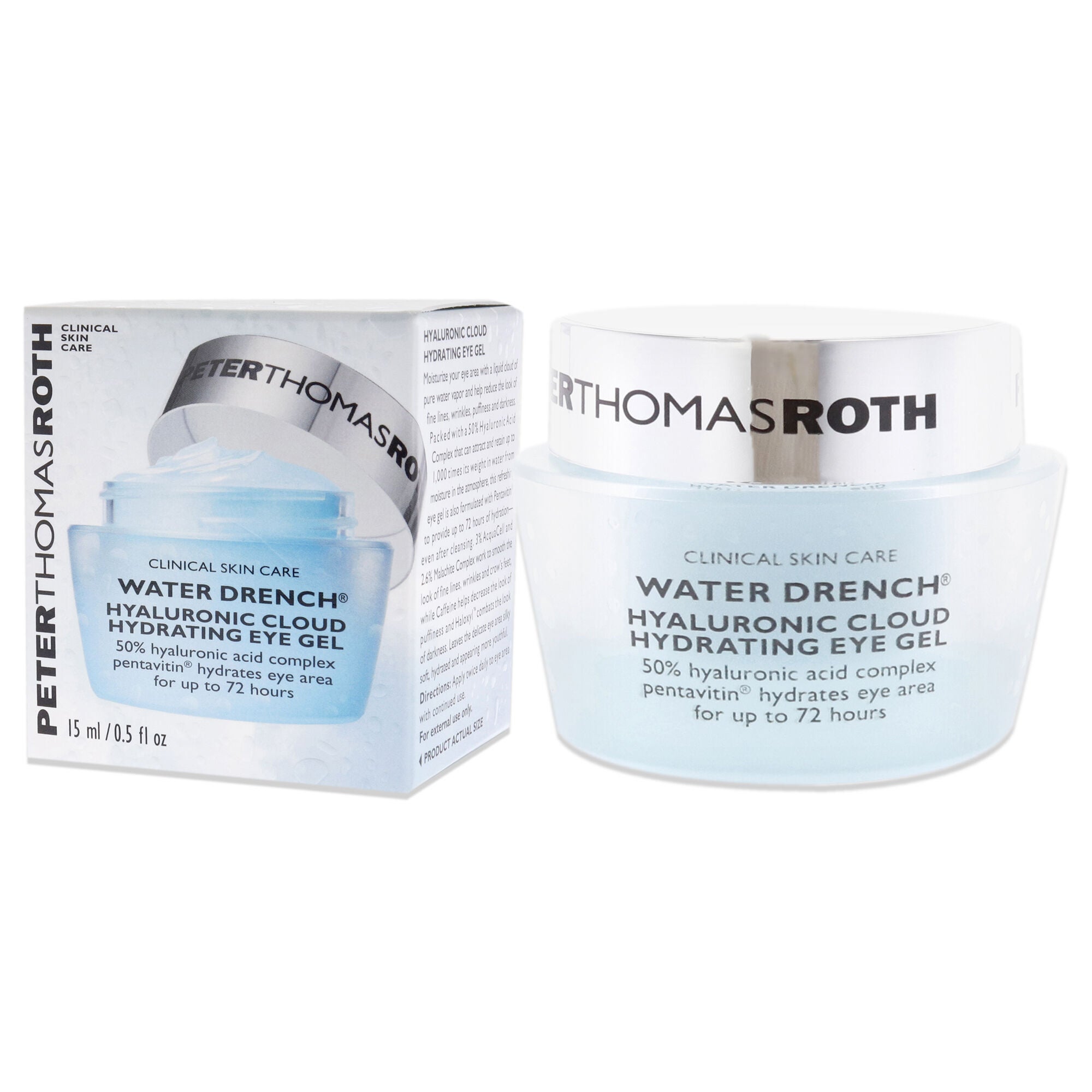 Water Drench Hyaluronic Cloud Hydrating Eye Gel by Peter Thomas Roth for Unisex - 0.5 oz Gel, , alternate image number 8