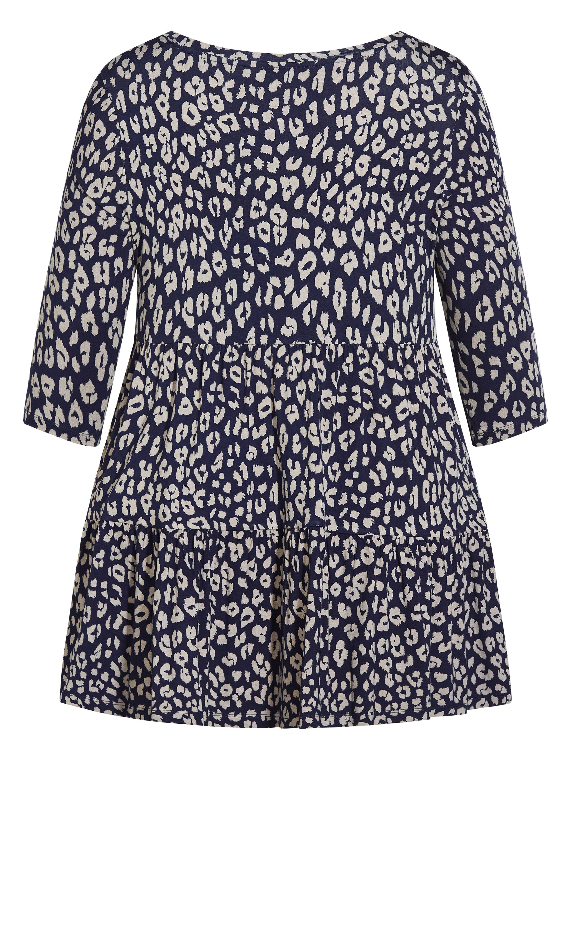 Amaya Print Tunic - navy animal, , alternate image number 5