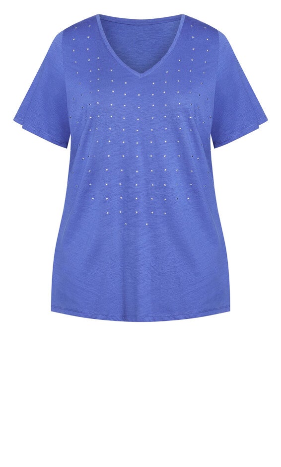 Sparkling Stars Top - blue, , alternate image number 4