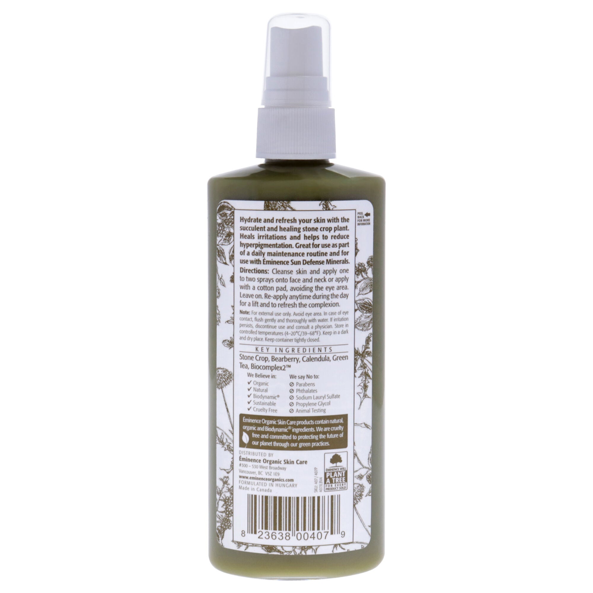 Stone Crop Hydrating Mist by Eminence for Unisex - 4.2 oz Spray, See Description, alternate image number 1