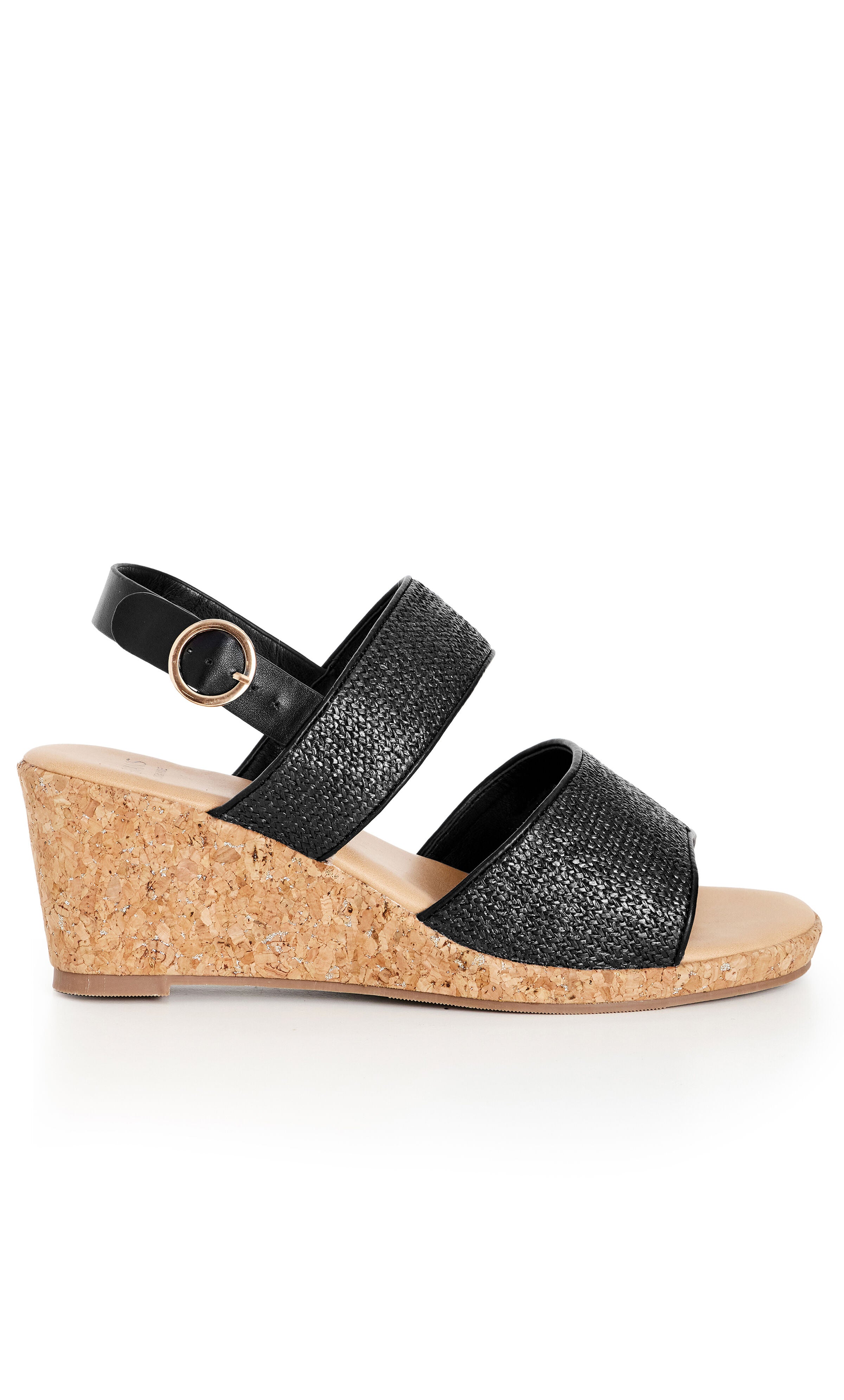 WIDE FIT Milly Wedge - black, , alternate image number 1