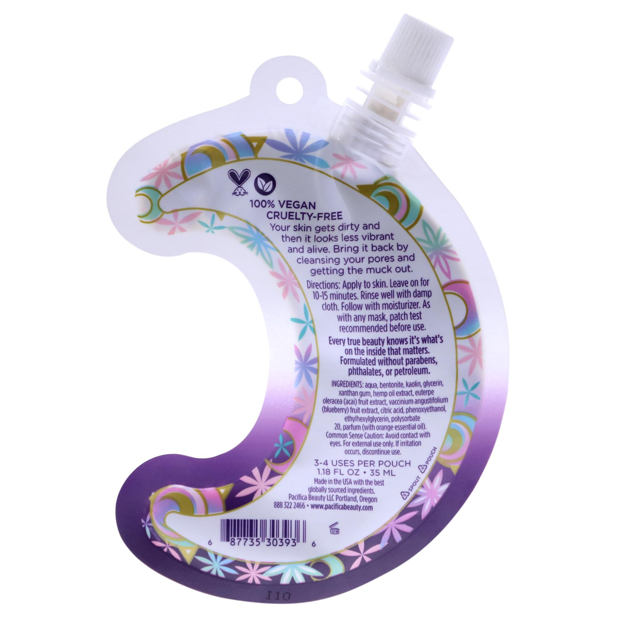 Cosmic Clay Face Mask by Pacifica for Unisex - 1.18 oz Mask, See Description, alternate image number 2