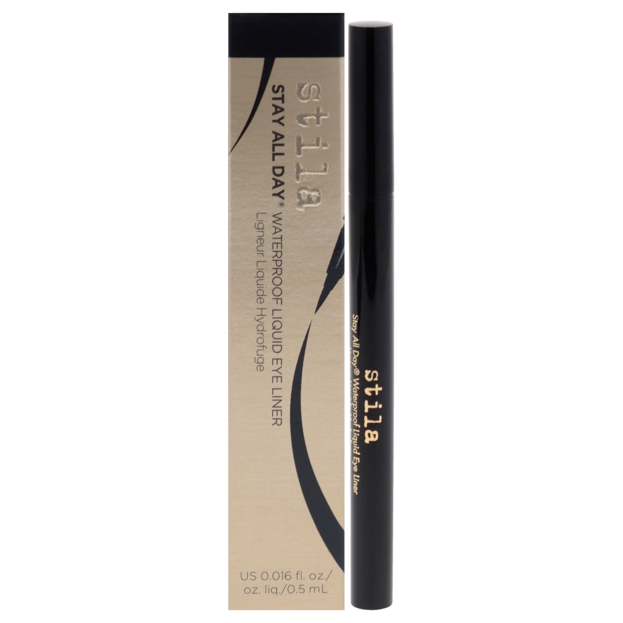 Stay All Day Waterproof Liquid Eye Liner - Intense Black by Stila for Women - 0.016 oz Eyeliner, See Description, hi-res image number 0