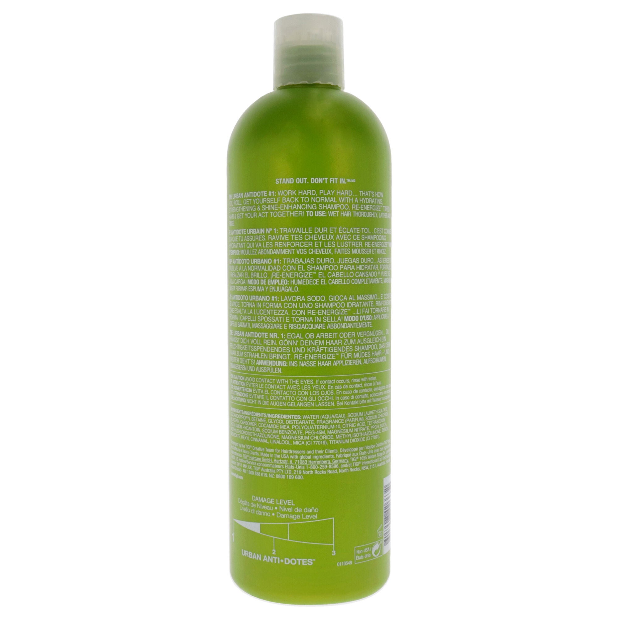 Bed Head Urban Antidotes Re-energize Shampoo by TIGI for Unisex - 25.36 oz Shampoo, , alternate image number 4