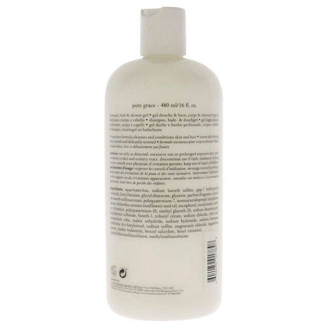 "Pure Grace Shampoo, Bath Shower Gel by Philosophy for Unisex - 16 oz Shower Gel", See Description, alternate image number null