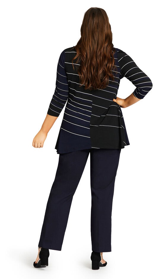 Super Stretch Zip Pant Navy - tall, , alternate image number 2