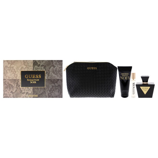Guess Seductive Noir by Guess for Women - 4 Pc Gift Set 2.5oz EDT Spray, 0.5oz EDT Spray, 3.4oz Body Lotion, Pouch, See Description, hi-res image number 0