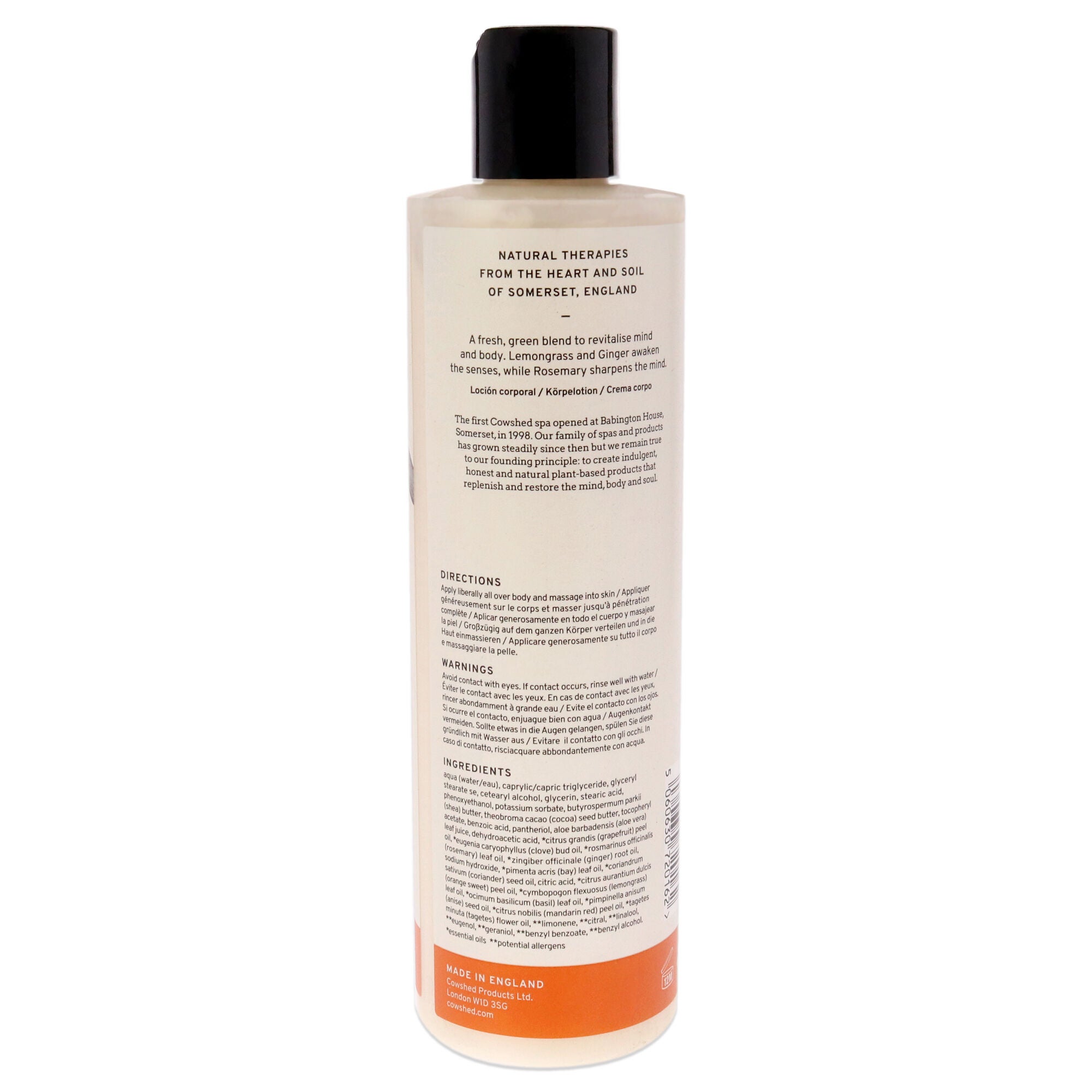 Active Invigorating Body Lotion by Cowshed for Unisex - 10.14 oz Body Lotion, See Description, alternate image number 1