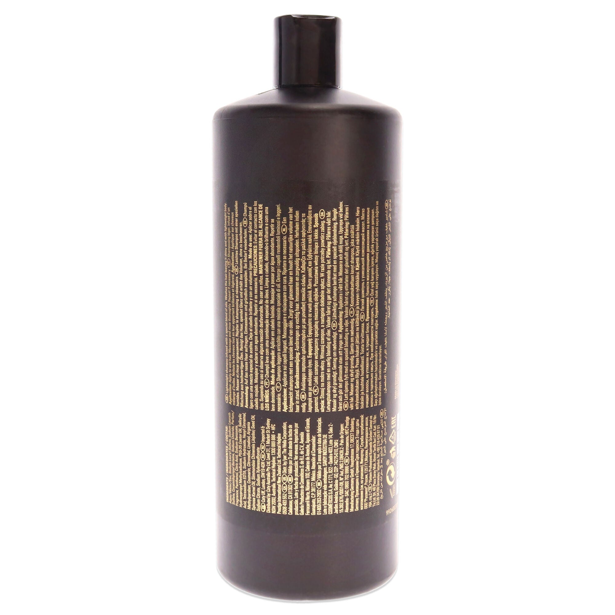 Dark Oil Lightweight Shampoo by Sebastian for Unisex - 33.8 oz Shampoo, See Description, alternate image number 2