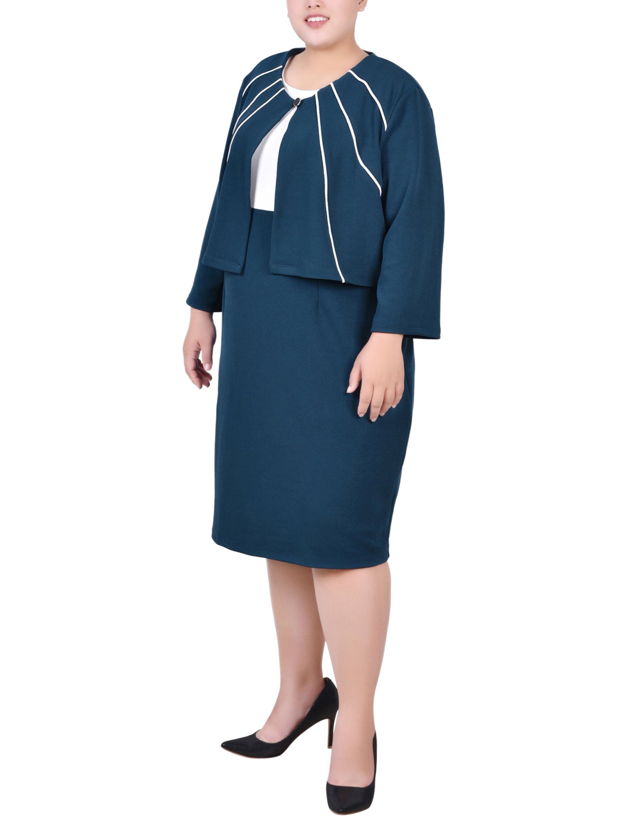 2 Piece Dress Set, Mallard / green, alternate image number 1