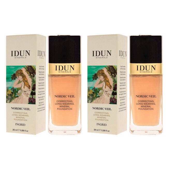 Nordic Veil Foundation - 312 Ingrid by Idun Minerals for Women - 0.88 oz Foundation - Pack of 2, , alternate image number 7